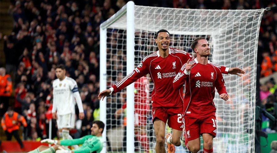 কোর্তোয়ার দেয়াল ভেঙে লিভারপুলের জয়োল্লাস