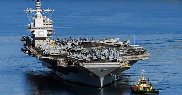 মার্কিন বিমানবাহী রণতরীতে আগুন, ৩০ ঘণ্টা পর নিয়ন্ত্রণে