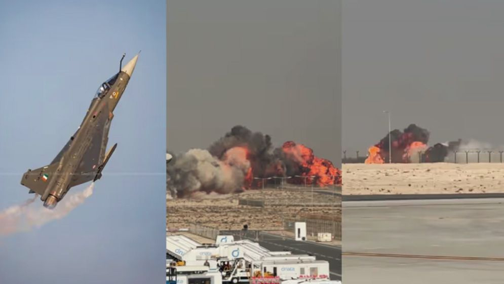 দুবাই এয়ার শোতে ভারতের তৈরি তেজস যুদ্ধবিমান বিধ্বস্ত