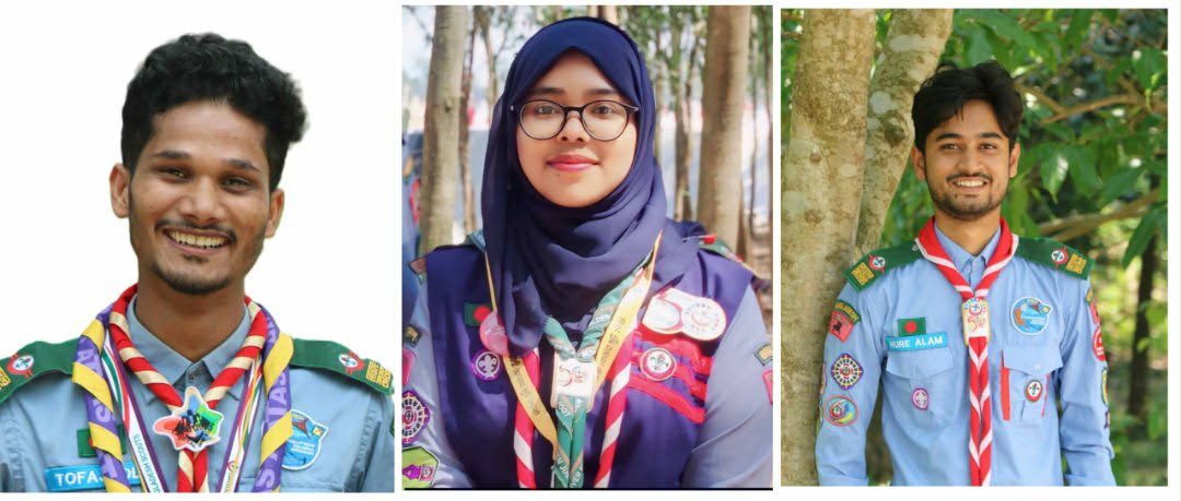 কুমিল্লা বিশ্ববিদ্যালয়ের তিন রোভারের জাতীয় স্বীকৃতি