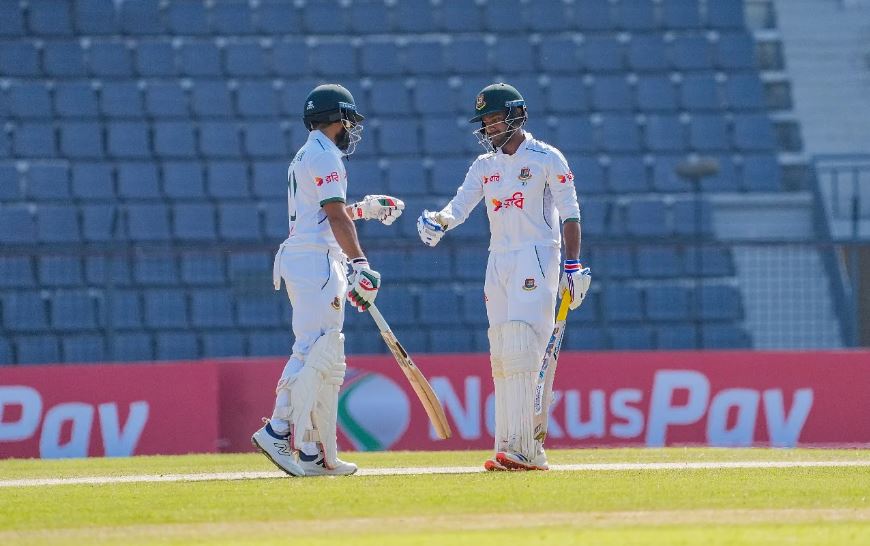 দ্বিতীয় দিনে পুরোটা সময়েই দাপট দেখালো টাইগাররা