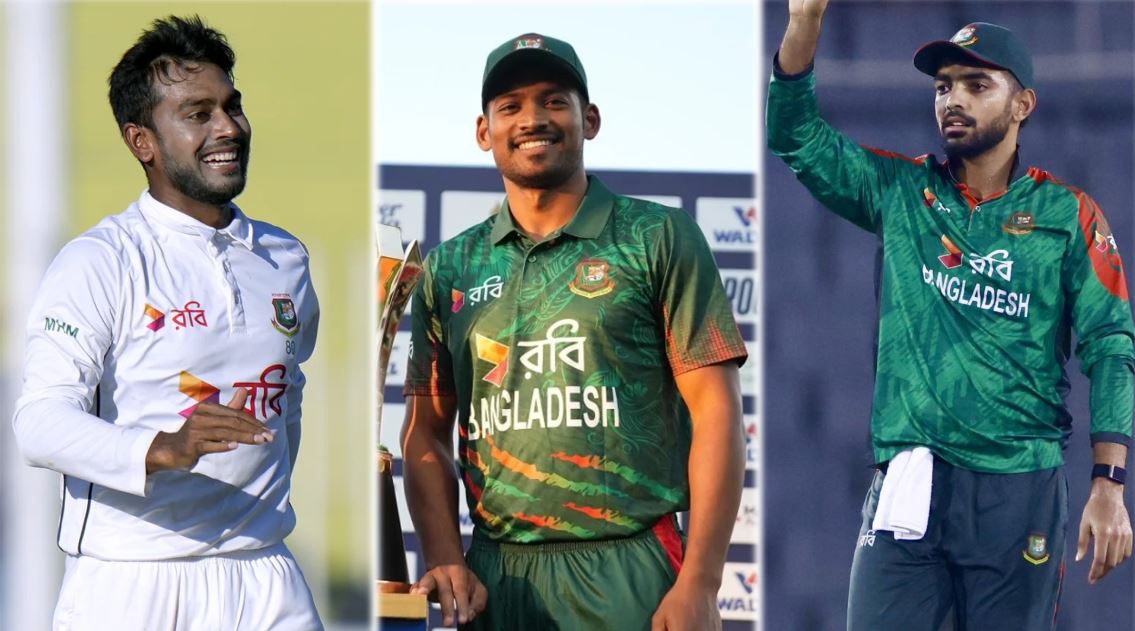 তিন ফরম্যাটে তিন সহ-অধিনায়ক ঘোষণা দিলো বিসিবি