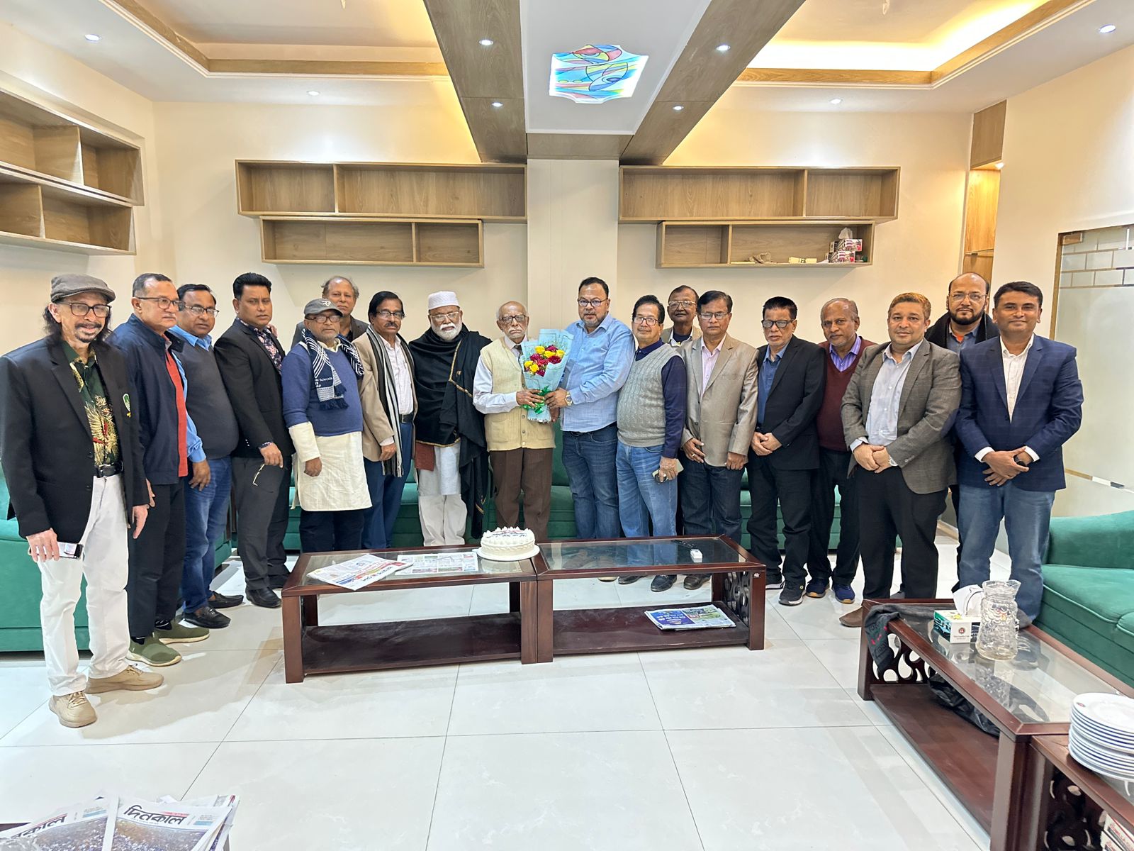 কুমিল্লা ক্লাবের সদস্য সুখেন চন্দ্র সাহার ৯০তম জন্মদিন পালন