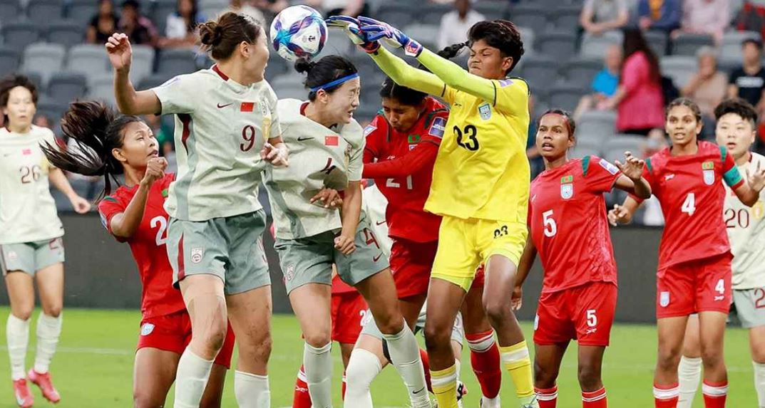 চ্যাম্পিয়ন চীনের বিপক্ষে লড়াই করে হারলো বাংলাদেশ