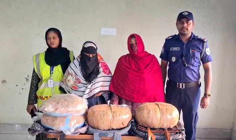 ইলিয়টগঞ্জে ১৫ কেজি গাঁজাসহ দুই নারী আটক