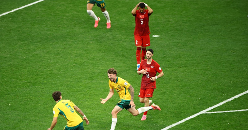 তুরস্ককে ২–০ গোলে হারাল অস্ট্রেলিয়া