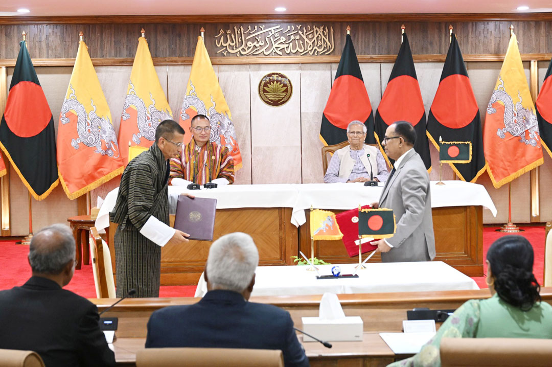 ভুটানের সঙ্গে দুটি সমঝোতা স্মারক সই