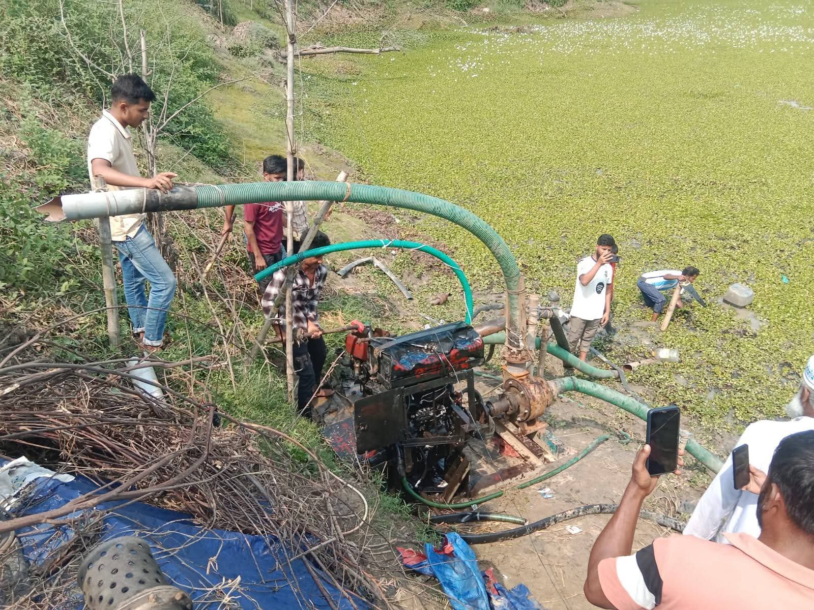 বুড়িচংয়ে ভ্রাম্যমান আদালতের অভিযানে ১৫ ড্রেজার মেশিন ও ৩ হাজার ফুট পাইপ বিনষ্ট
