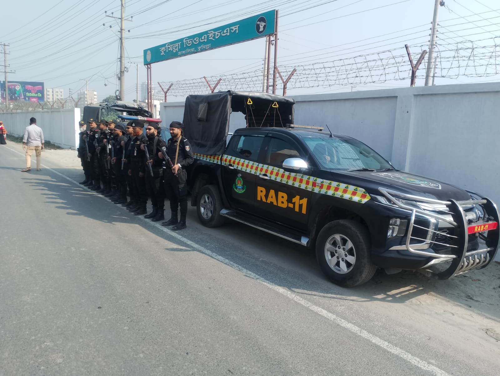 পবিত্র শব-ই বরাত  উপলক্ষে র‌্যাব-১১ এর নিরাপত্তা ব্যবস্থা  জোরদার