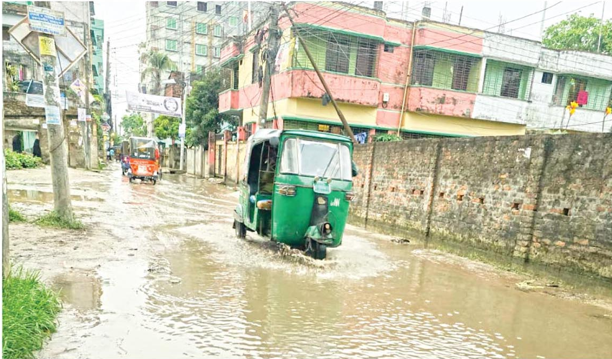 বর্ষা না আসতেই ছায়াবিতানে জলাবদ্ধতা