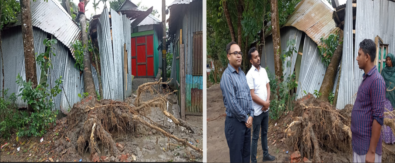 বুড়িচংয়ে কালবৈশাখীর তান্ডবে ঘরবাড়ি লন্ডভন্ড