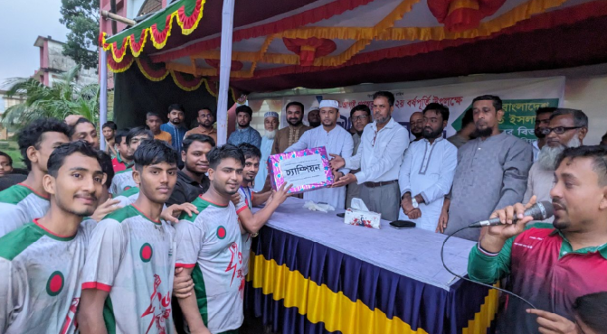 জুলাই অভ্যুত্থানের দ্বিতীয় বর্ষপূর্তি উপলক্ষে প্রীতি ফুটবল ম্যাচ