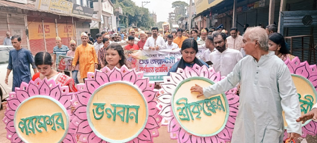 চান্দিনায় জন্মাষ্টমী উপলক্ষে শোভাযাত্রা ও সাংস্কৃতিক অনুষ্ঠান