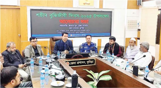 কুমিল্লায় শহীদ বুদ্ধিজীবী দিবস পালিত