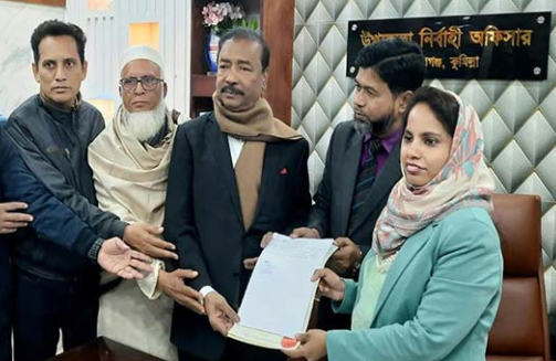 মনোনয়ন বৈধ শুনেই কাঁদলেন বিএনপির প্রার্থী