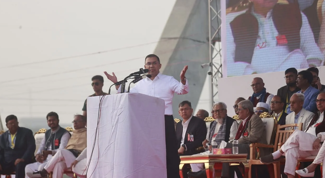 স্বদেশ প্রত্যাবর্তনের রাজসিক গণসংবর্ধনা অনুষ্ঠানে দেওয়া বিএনপির ভারপ্রাপ্ত চেয়ারম্যান তারেক রহমানের পূর্ণাঙ্গ ঐতিহাসিক ভাষণ