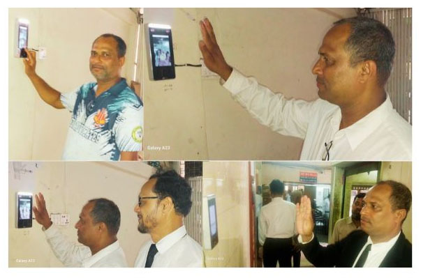 ডিজিটাল পদ্ধতিতে কুমিল্লা জেলা আইনজীবী সমিতিতে হাজিরা দিলেন এড. তাপস