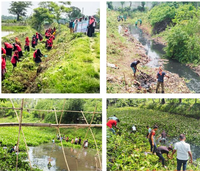 লাকসামে একযোগে ৯টি পরিত্যক্ত খাল পরিষ্কারে অভিযান