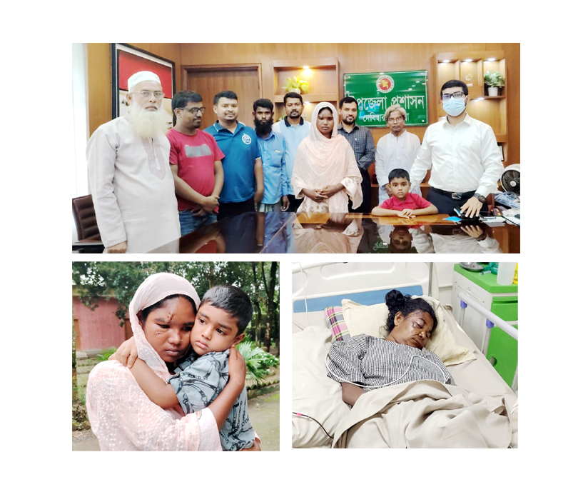 আট মাস পর মায়ের কোলে চার বছরের শিশু হোসাইন
