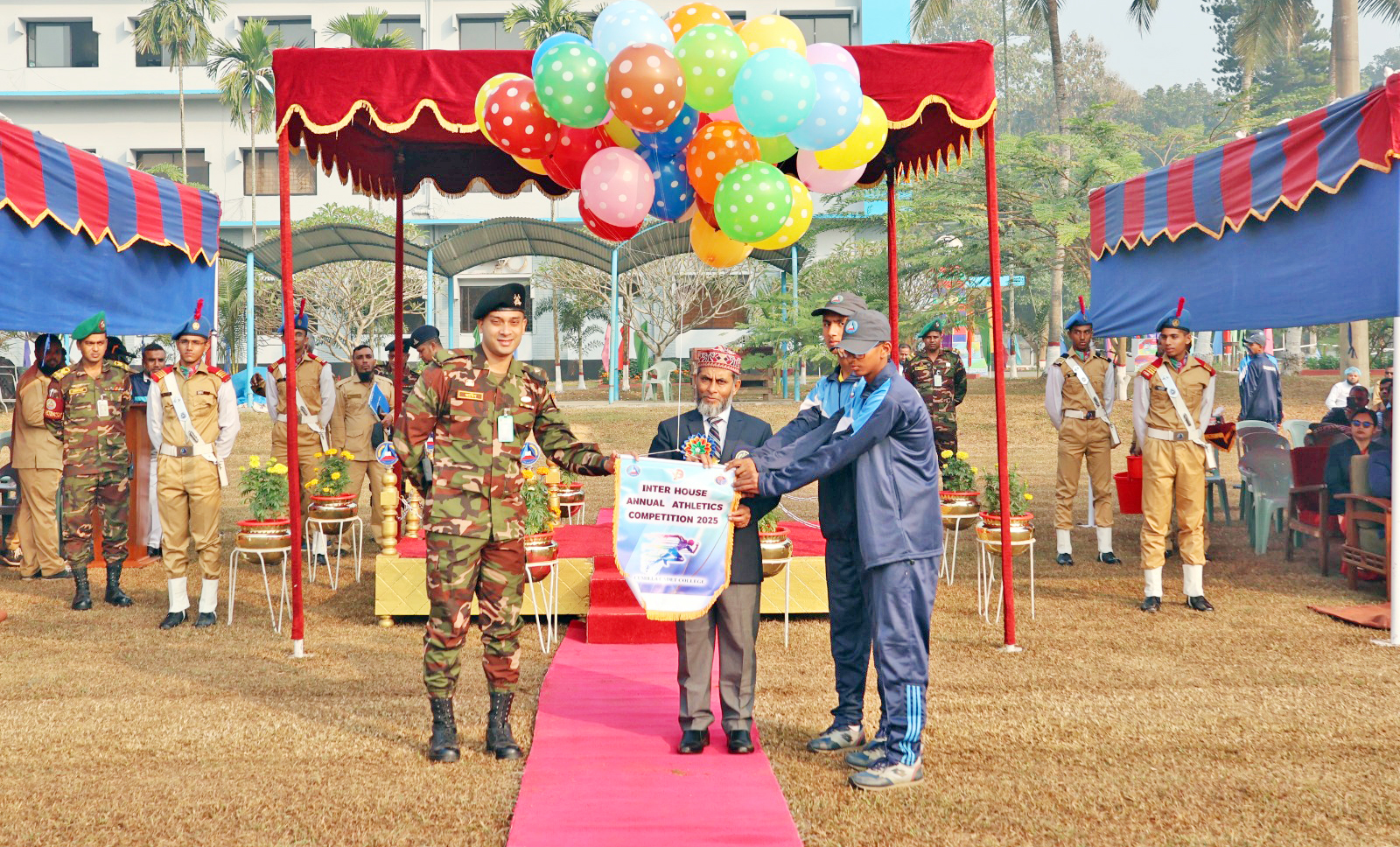 কুমিল্লা ক্যাডেট কলেজের ৪১তম আন্তঃহাউস বার্ষিক ক্রীড়া প্রতিযোগিতার উদ্বোধন