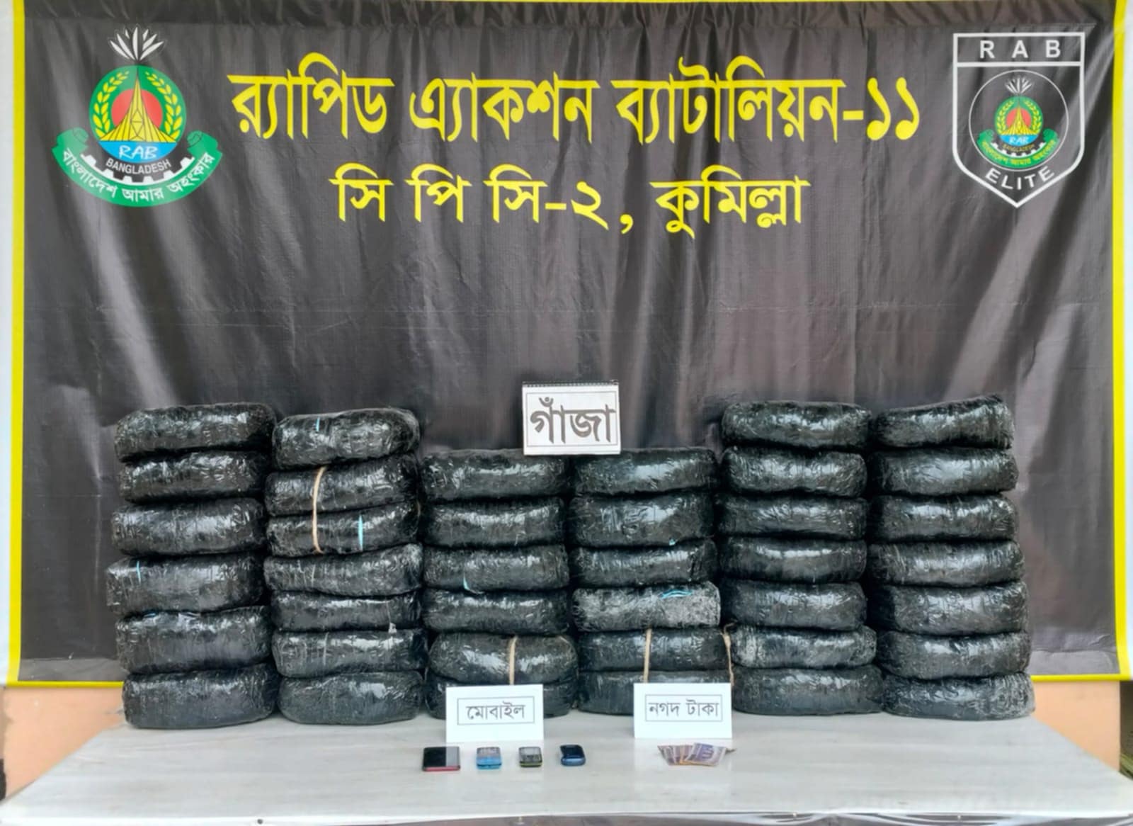 বুড়িচংয়ে গাঁজাসহ দুই মাদক কারবারি গ্রেপ্তার