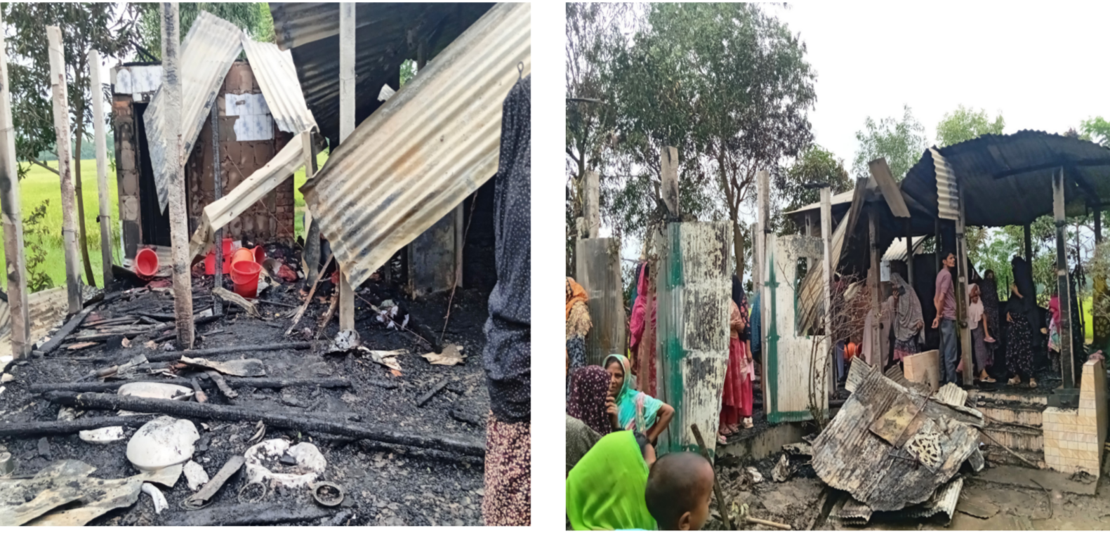 বুড়িচংয়ে অগ্নিকাণ্ডে মালামাল ও আসবাবপত্র পুড়ে ছাই