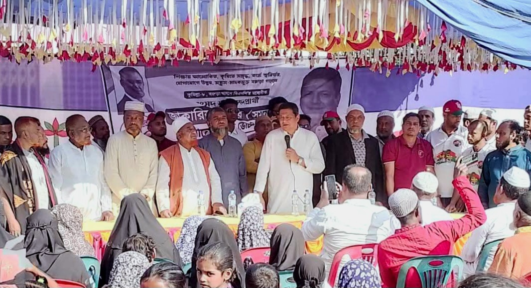 শাকপুর ও গালিমপুর ইউনিয়নে বিএনপির প্রার্থী সুমনের উঠান বৈঠক ও পথসভা