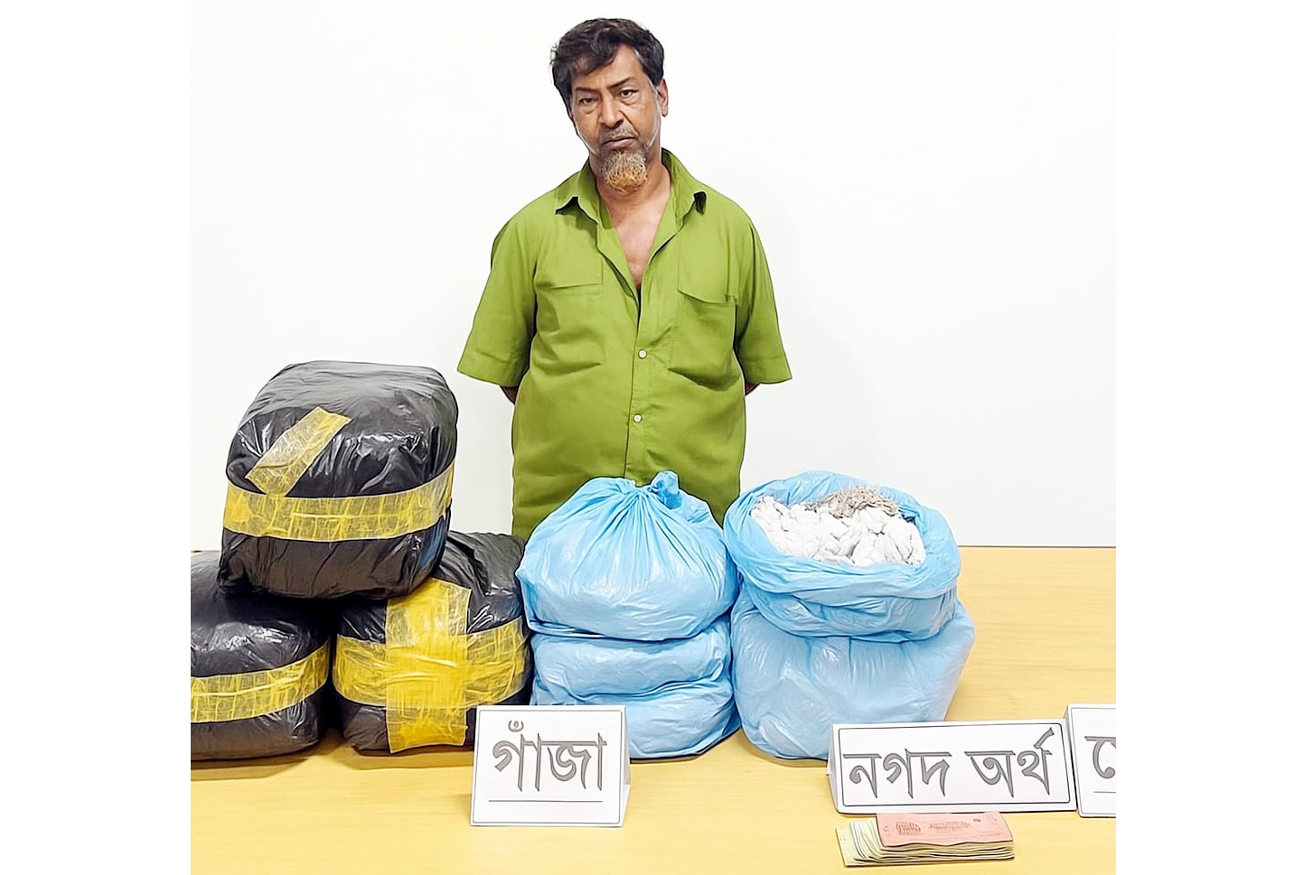 চৌদ্দগ্রামে গাঁজাসহ চিহ্নিত মাদক ব্যবসায়ী আটক