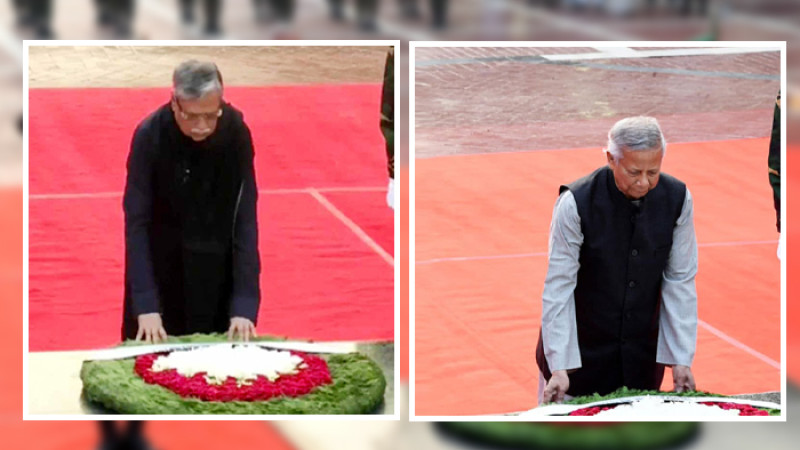 শহীদ বুদ্ধিজীবীদের প্রতি রাষ্ট্রপতি ও প্রধান উপদেষ্টার শ্রদ্ধা