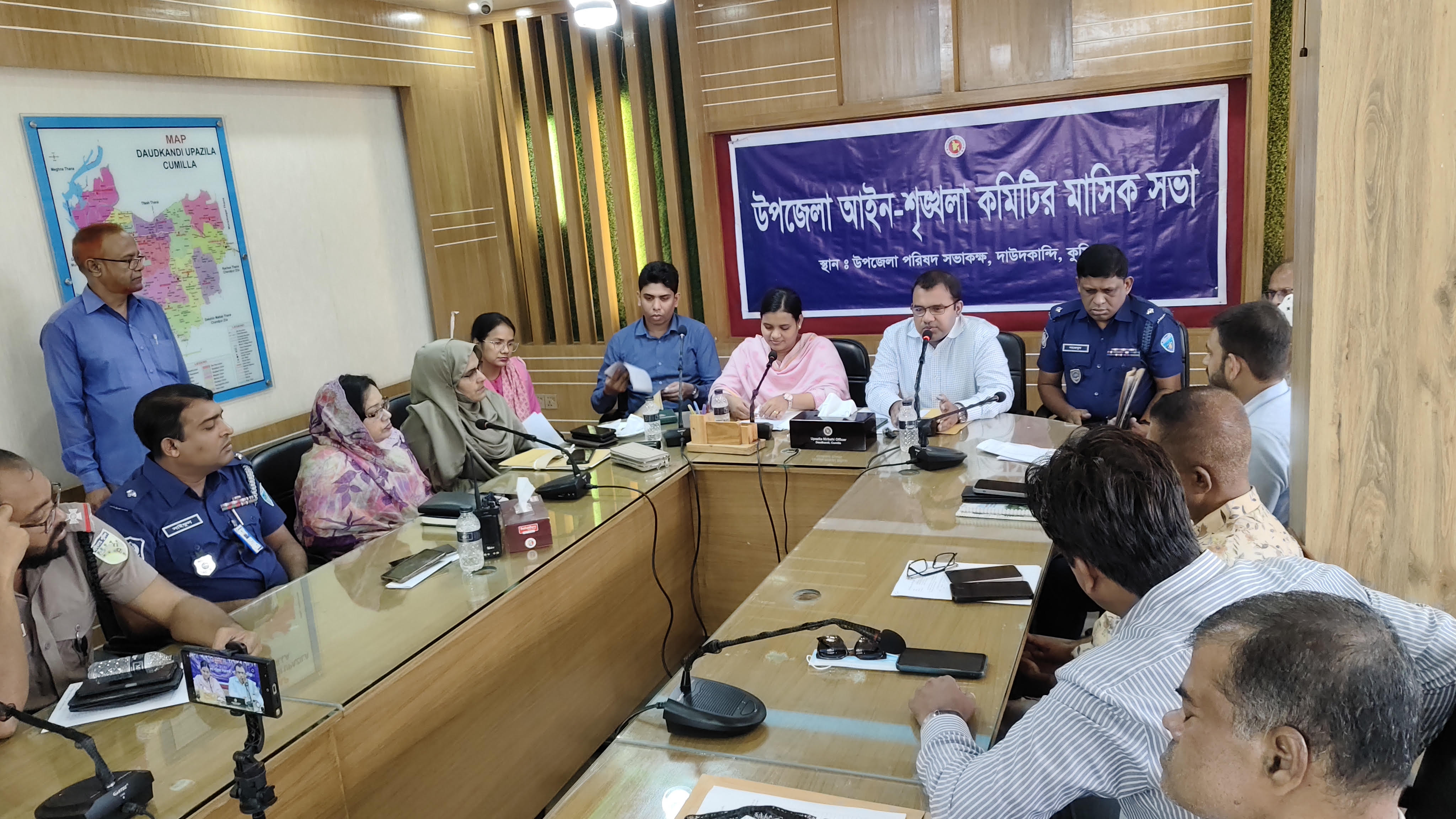 দাউদকান্দিতে আইনশৃঙ্খলা পরিস্থিতি নিয়ে কঠোর বার্তা