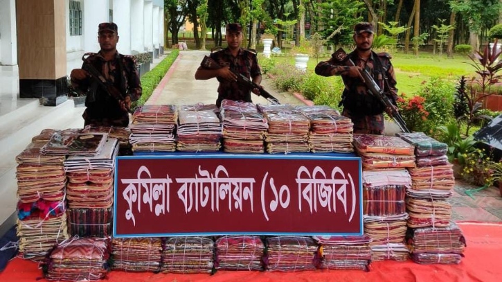 এক কোটি ১৫ লাখ টাকার ভারতীয় পণ্য জব্দ